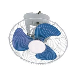 Ανεμιστήρας οροφής και τοίχου 70W διαμέτρου 45cm με 3 ταχύτητες λειτουργίας παλλόμενος με μπλε φτερωτή