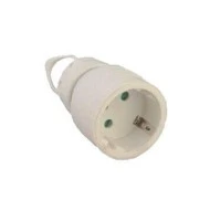 Φις σούκο θηλυκό λευκό 16Α 240V με γείωση KF-GBYC-1