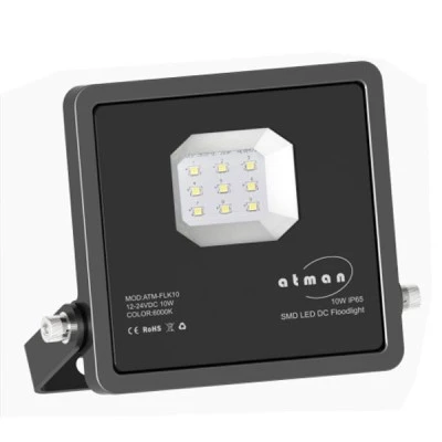 Προβολέας LED SMD SUPER SLIM 10W 12/24V DC ψυχρό λευκό φως 6000k 1100lm στεγανός IP65