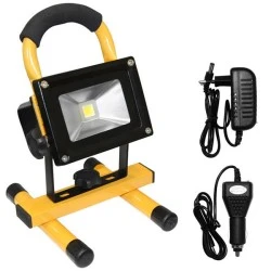 Φορητός επαναφορτιζόμενος προβολέας led 20W 230V 100° 1700 Lumen 4000k ενδιάμεσο φως