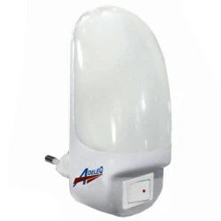 Φωτάκι νυκτός γωνία 1W με 5 led θερμό λευκό φως & διακόπτη Φωτάκι νυκτός γωνία 1W με 5 led θερμό λευκό φως & διακόπτη