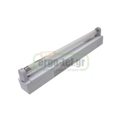 Φωτιστικό σκαφάκι για 1 λάμπα LED T8 150cm τύπου φθορίου με τροφοδοσία στα 2 άκρα