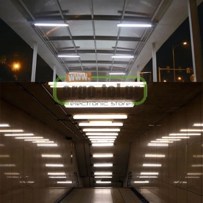 Σκαφάκι για 2 λάμπες LED T8 120cm τύπου φθορίου με λευκή ηλεκτροστατική βαφή & τροφοδοσία στα 2 άκρα