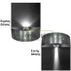 Led φωτιστικό επίτοιχο ημικύκλιο μαύρο 3,3W θερμό φως διπλής κατεύθυνσης 40led 230V στεγανό IP54