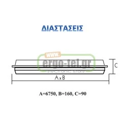 ΣΤΕΓΑΝΟ ΦΩΤΙΣΤΙΚΟ ΦΘΟΡΙΟΥ ABS ΓΙΑ 2 ΛΑΜΠΕΣ T8 18W ΜΕ ΜΑΓΝΗΤΙΚΟ BALLAST B2 ΧΩΡΙΣ ΠΥΚΝΩΤΗ