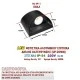 Led απλίκα επίτοιχη μαύρη Up-Down Οβάλ 2x3W 3000k θερμό φως 650lm δέσμης 95° στεγανή IP54