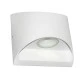 Led απλίκα επίτοιχη λευκή Up-Down Οβάλ 2x3W 3000k θερμό φως 650lm δέσμης 95° στεγανή IP54