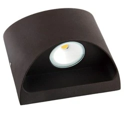 Led απλίκα επίτοιχη σαγρέ σκουριά Up-Down Οβάλ 2x3W 3000k θερμό φως 650lm δέσμης 95° στεγανή IP54 Led απλίκα επίτοιχη σαγρέ σκουριά Up-Down Οβάλ 2x3W 3000k θερμό φως 650lm δέσμης 95° στεγανή IP54