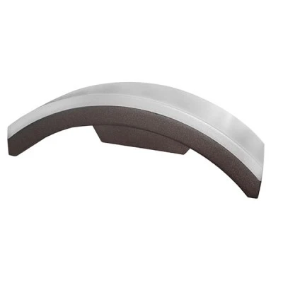 Led απλίκα κήπου σαγρέ σκουριά πάνω 10W λευκό φως 4000k 600lm αλουμινίου με οπάλ κάλυμμα