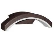 Led απλίκα κήπου σαγρέ σκουριά κάτω 10W λευκό φως 4000k 600lm αλουμινίου με οπάλ κάλυμμα