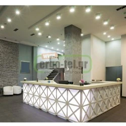 Φωτιστικό σποτ επίτοιχο στρογγυλό 96x90mm βαθύ σταθερό βούρτσας για λάμπες MR16 & GU10