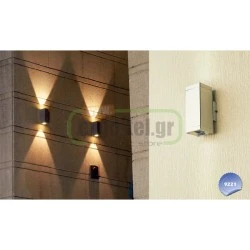Led φωτιστικό σποτ αντικέ 2W ψυχρό φως διπλής κατεύθυνσης 45° 230V στεγανό IP54
