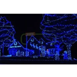 Φωτοσωλήνας led στρογγυλός μπλε φως 10m 3W/m σε συσκευασία πλήρης με μηχανισμό