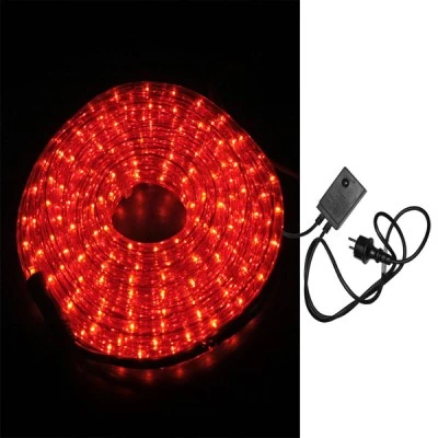 Φωτοσωλήνας neon στρογγυλός κόκκινο φως 10m 36λαμπάκια/m σε συσκευασία πλήρης με μηχανισμό