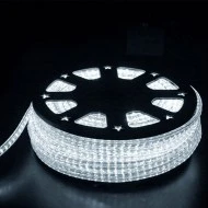 Φωτοσωλήνας led πλακέ διάφανος ψυχρό φως 230V 72led/m 3,5W/m για κρυφό φωτισμό ντιμαριζόμενος