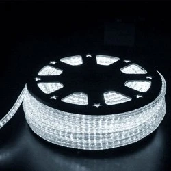 Φωτοσωλήνας led πλακέ διάφανος ψυχρό φως 230V 72led/m 3,5W/m για κρυφό φωτισμό ντιμαριζόμενος