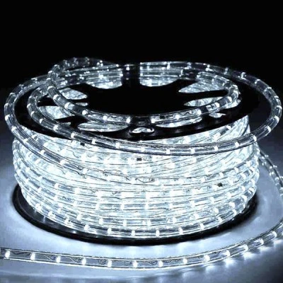 Φωτοσωλήνας led στρογγυλός ψυχρό φως 24V AC/DC 48led/m 1W/m για κρυφό φωτισμό