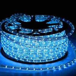 Φωτοσωλήνας led στρογγυλός μπλε φως 24V AC/DC 48led/m 1W/m για κρυφό φωτισμό Φωτοσωλήνας led στρογγυλός μπλε φως 24V AC/DC 48led/m 1W/m για κρυφό φωτισμό