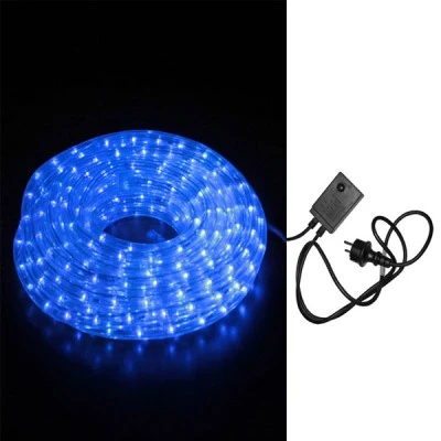 Φωτοσωλήνας led στρογγυλός μπλε φως 10m 3W/m σε συσκευασία πλήρης με μηχανισμό