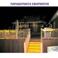 Φωτοσωλήνας led πλακέ διάφανος κίτρινο φως 230V 36led/m 3W/m για κρυφό φωτισμό ντιμαριζόμενος