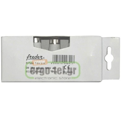 Φυσίγγια κυλινδρικά DIAZED gG-gL DII Ε27 25Α πορσελάνης FREDER