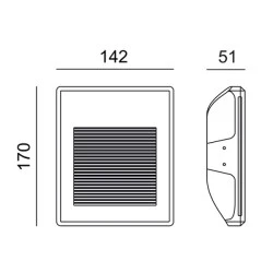 Γύψινο φωτιστικό TRIMLESS EVE έμμεσου φωτισμού MR11 12V εσωτερικού χώρου