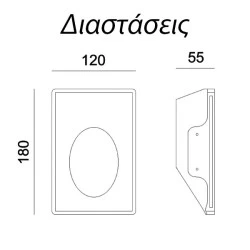Γύψινο φωτιστικό LED TRIMLESS ROSIE CREE εμμέσου φωτισμού 1.5W 230V AC θερμό λευκό φως 3000k 150lm