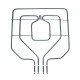 Αντίσταση άνω μέρους φούρνου 1700W+1000W 230V 36,5x37cm για ηλεκτρικές κουζίνες SIEMENS ΝΕFF