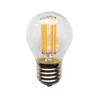 Λάμπα led filament σφαιρική E27 6.5W 230V AC 4000k ενδιάμεσο λευκό φως 820lm δέσμης 360°