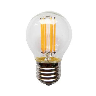 Λάμπα led filament σφαιρική E27 6.5W 230V AC 4000k ενδιάμεσο λευκό φως 820lm δέσμης 360°