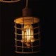 Ασημί vintage φωτιστικό metallic λάμψη με design κλουβί πεντάφωτο για λάμπες Ε27 Ασημί vintage φωτιστικό metallic λάμψη με design κλουβί πεντάφωτο για λάμπες Ε27
