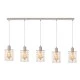 Vintage φωτιστικό metallic με design σκουριασμένο κλουβί πεντάφωτο για λάμπες Ε27 Vintage φωτιστικό metallic με design σκουριασμένο κλουβί πεντάφωτο για λάμπες Ε27