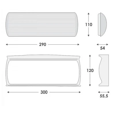 Φωτιστικό ασφαλείας Olympia Elctronics LED Slim συνεχούς λειτουργίας αυτοελεγχόμενο αυτονομίας 1.5h Φωτιστικό ασφαλείας Olympia Elctronics LED Slim συνεχούς λειτουργίας αυτοελεγχόμενο αυτονομίας 1.5h