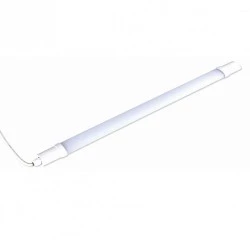 Led γραμμικό φωτιστικό 18W 230VAC 650mm θερμό λευκό φως 3000K 1540lm στεγανό IP66 χωρίς διακόπτη