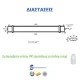 Led γραμμικό φωτιστικό 690mm 30W 4000k ενδιάμεσο λευκό φως 230VAC 2700lm χωρίς διακόπτη Led γραμμικό φωτιστικό 690mm 30W 4000k ενδιάμεσο λευκό φως 230VAC 2700lm χωρίς διακόπτη