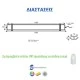 Led γραμμικό φωτιστικό 1260mm 36W 4000k ενδιάμεσο λευκό φως 230VAC 3180lm χωρίς διακόπτη Led γραμμικό φωτιστικό 1260mm 36W 4000k ενδιάμεσο λευκό φως 230VAC 3180lm χωρίς διακόπτη