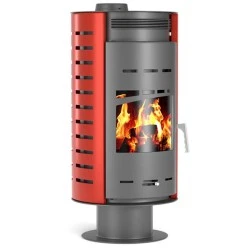 Σόμπα ξύλου αερόθερμη GSA-16-R 17Kw με δοχείο συλλογής στάχτης στο κάτω μέρος ενεργειακής κλάσης Α