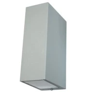 Led απλίκα επίτοιχη UP-DOWN CUBES 2W 230V SMD EPISTAR LED 3000k θερμό λευκό φως γκρι
