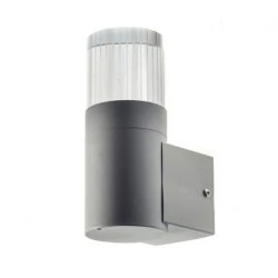 Επιτοίχια απλίκα UP CLEAR 2W 230V LED 3000k θερμό λευκό φως γκρι εξωτερικού χώρου IP44