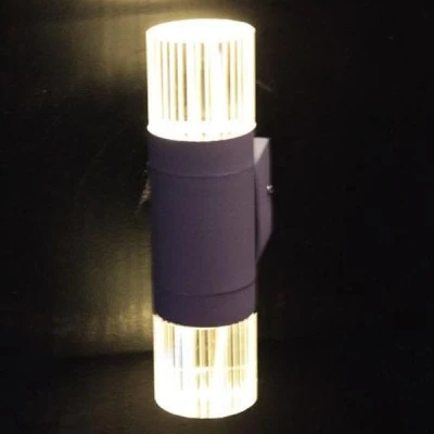 Επιτοίχια απλίκα UP-DOWN CLEAR 2W 230V LED 3000k θερμό λευκό φως GREY εξωτερικού χώρου IP44