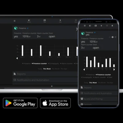 Bluetooth μαγνητική επαφή πόρτας και παραθύρου HAM BLE για απομακρυσμένη εποπτεία και σενάρια αυτοματισμών