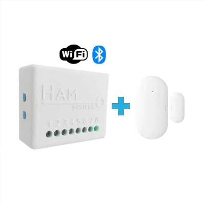 Bluetooth μαγνητική επαφή πόρτας και παραθύρου HAM BLE για απομακρυσμένη εποπτεία και σενάρια αυτοματισμών