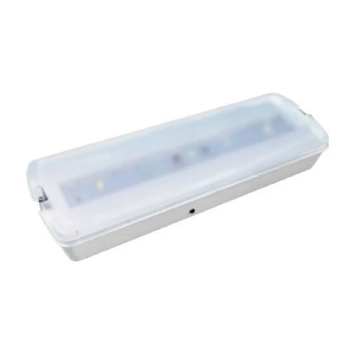 Φωτιτικό ασφαλείας LED επίτοιχο 2W 230V TEST BUTTON 100lm ψυχρό λευκό φως 6000k με αυτονομία 3h