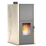 Σόμπα pellet υδραυλική εσωτερικού χώρου IDRO GSP 33Kw από πυρίμαχο κρύσταλλο για χώρους έως 260m²
