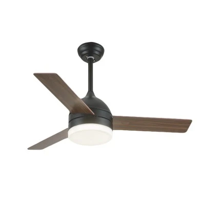Ανεμιστήρας οροφής “MODENA” μάυρο - ξύλο 48″ 70W με τηλεχειριστήριο και 18W LED φως