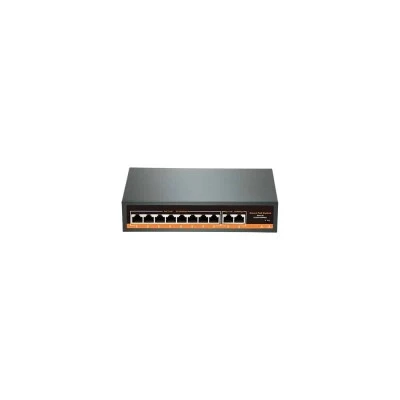 PoE Switch 8 Port HT82 με ισχύ 120W & 2 θύρες uplink 10/100/1000