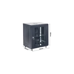 Επιτοίχο / Επιδαπέδιο RACK 12U ART-AR-530-12U με γυάλινη πόρτα και ροδάκια Επιτοίχο / Επιδαπέδιο RACK 12U ART-AR-530-12U με γυάλινη πόρτα και ροδάκια