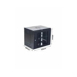 Επιτοίχο RACK AR-530-9U 9U με γυάλινη πόρτα και αποσπώμενα πλαϊνά Επιτοίχο RACK AR-530-9U 9U με γυάλινη πόρτα και αποσπώμενα πλαϊνά