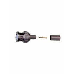 BNC Connector 50Ω για καλώδιο RG-59 CCTV σε συσκευασία 10 τεμαχίων