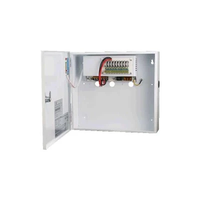 Backup εξωτερικό τροφοδοτικό 12V/10A ZEATWO σε μεταλλικό κουτί για συστήματα cctv ART-ZTP 12-10/9ch με ρυθμιζόμενη τάση 